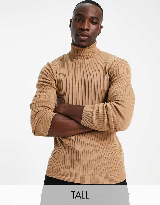 Tan roll 2025 neck jumper