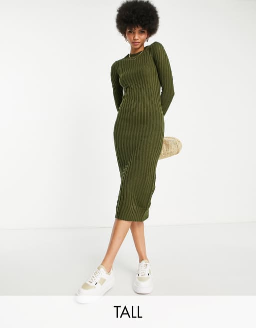 Brave Soul Tall - Cubo - Robe en maille fendue sur le côté