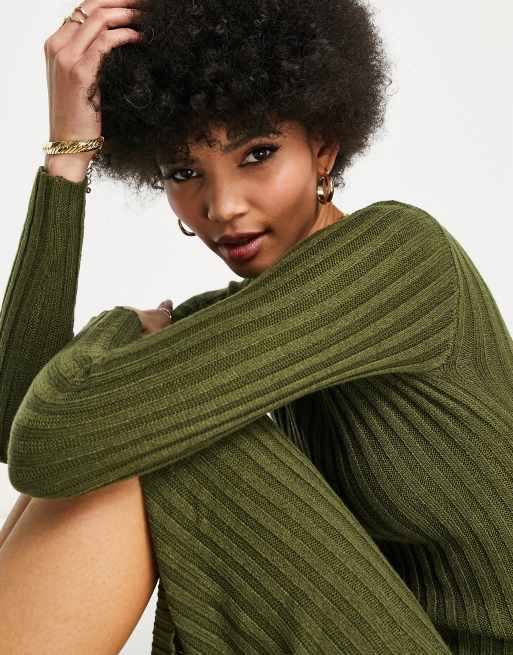 Brave Soul Tall - Cubo - Robe en maille fendue sur le côté, 4 de 4