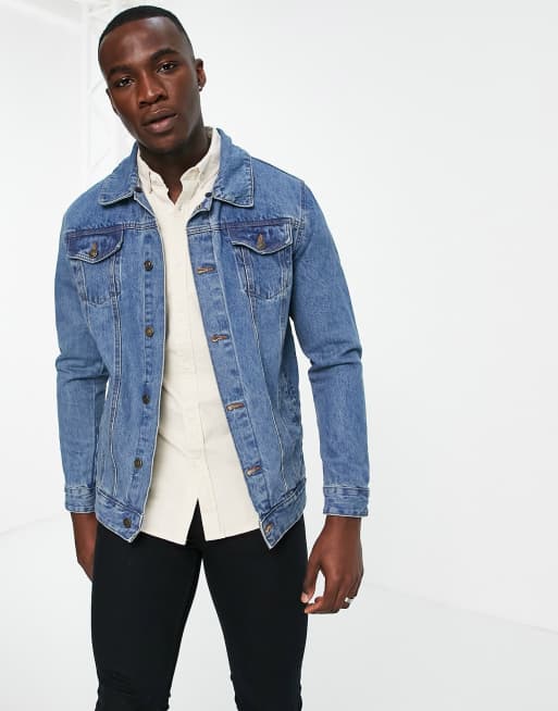 Jean jacket 2025 with collared shirt