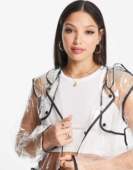 Asos hot sale clear jacket