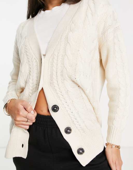 Ivory cable hot sale knit cardigan