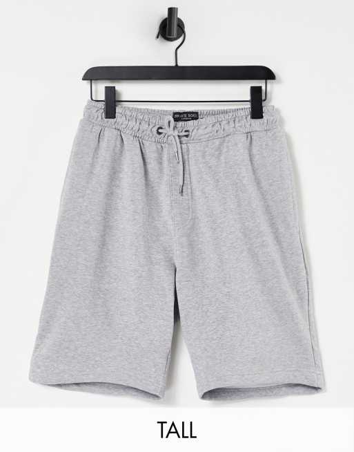 Brave Soul Tall jersey shorts in light gray heather | ASOS