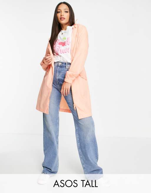 Brave Soul Tall - Lolo - Orange regnjakke