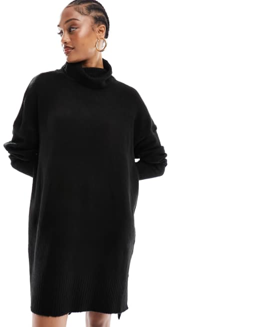 Sweater dress zwart hot sale