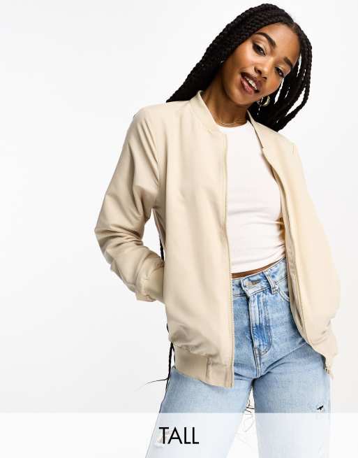 Tall womens bomber clearance jacket