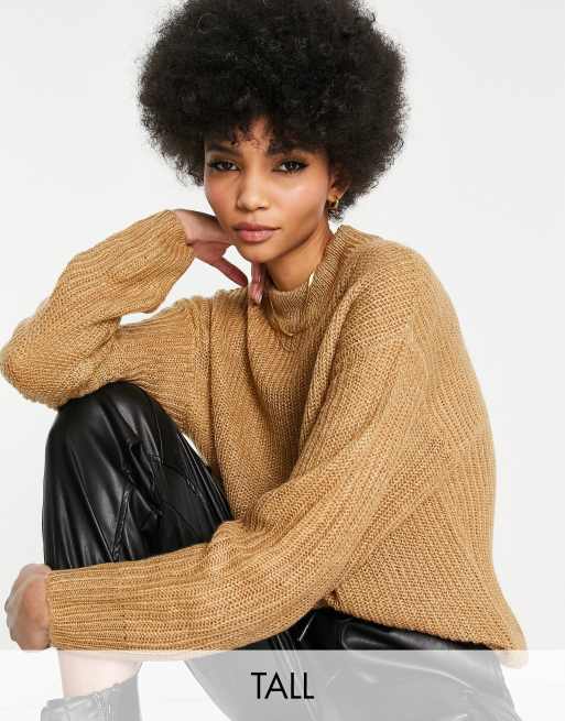 Brave Soul Tall – Reki – Strickpullover mit Patentmuster