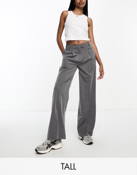 Abercrombie & Fitch Sloane tailored trousers in dark grey