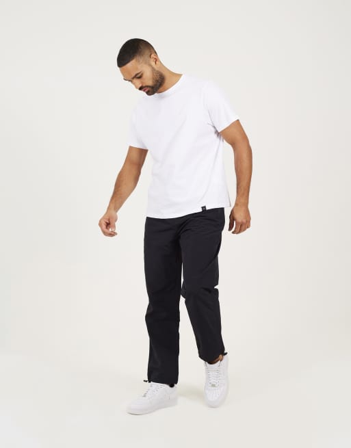 Brave Soul - Taslan - Pantaloni cargo ampi neri con fondo elasticizzato, 3 di 4