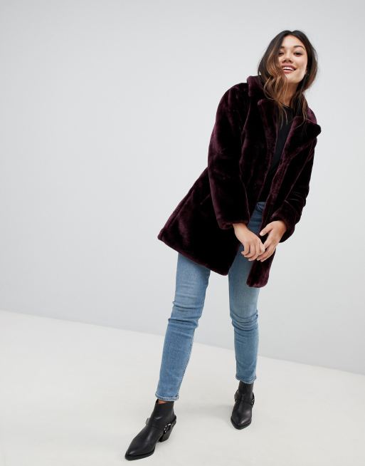 Brave Soul Tasmin Op maat gemaakte jas van imitatiebont ASOS