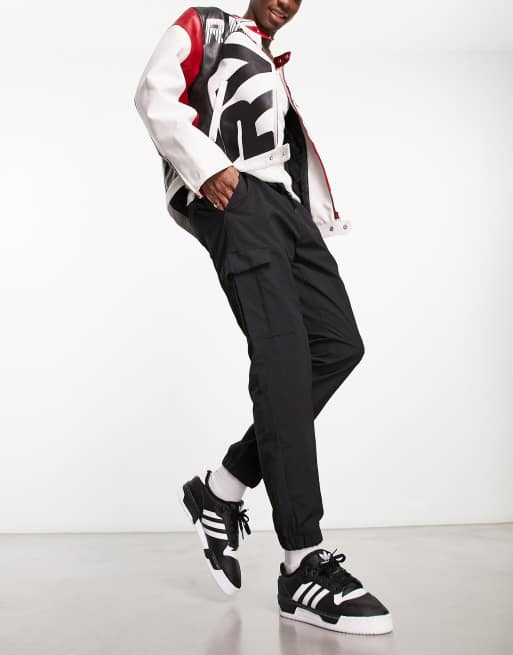 Brave Soul tech cargo pants in black