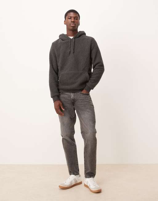 Brave Soul Teddy fleece hoodie in charcoal, 2 of 5