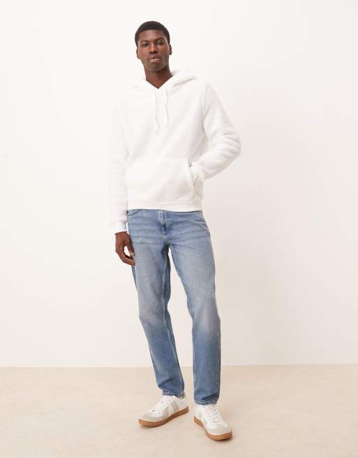 Brave Soul Teddy fleece hoodie in cream, 2 of 5