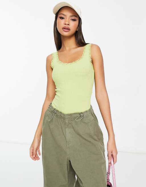 Lace-up Tank Bodysuit (Olive) – Makers of Dreams