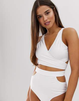 tie wrap swimsuit