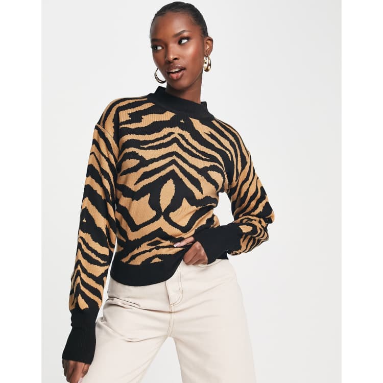 Asos animal print jumper best sale