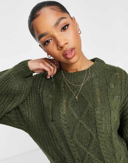 Brave Soul - Tokyo - Maglione lavorato a trecce oversize