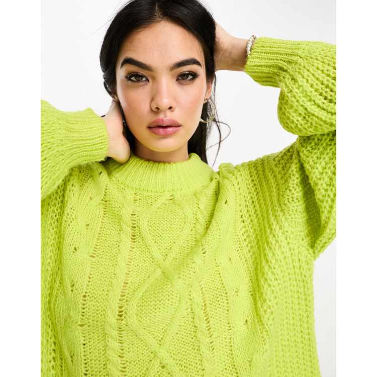 Lime on sale oversized jumper