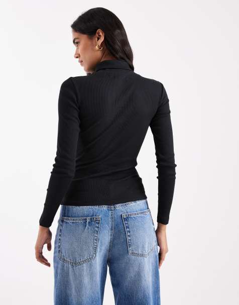 T-shirt Manches Longues Femme Imprimé Paillettes Mesh - Coupe Ajustée - Matière Douce Polyester/élasthanne