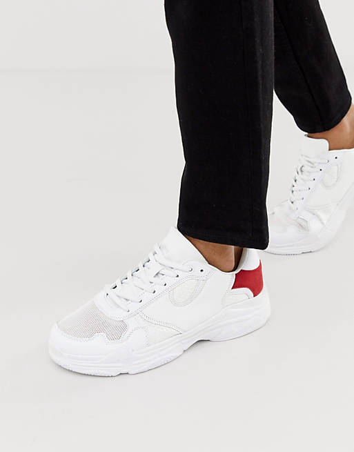 Brave Soul trainers in white with chunky sole | ASOS