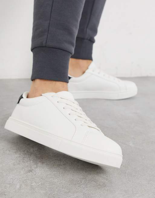 Buy Brave Soul Mens Royal Trainers White/Black