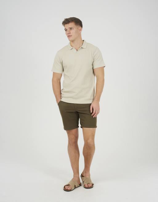 Brave Soul - Trophy - Poloshirt met trophy hals in licht stone, 3 van 4