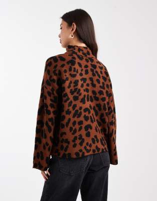 Brave Soul Turtleneck Sweater In Black