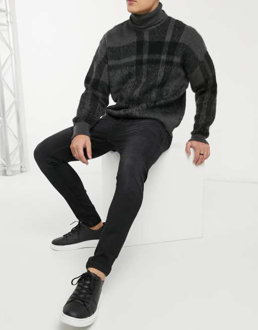 Brave Soul – Ultimate – Enge Jeans in Anthrazit