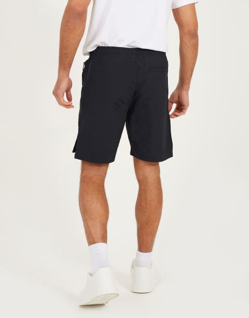 Brave Soul - Utility short van katoen met elastische taille in zwart, 2 van 4