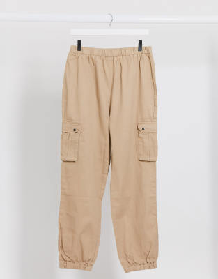 elasticated waist cargo pants