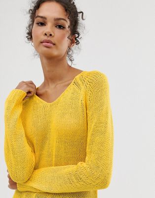 yellow summer sweater