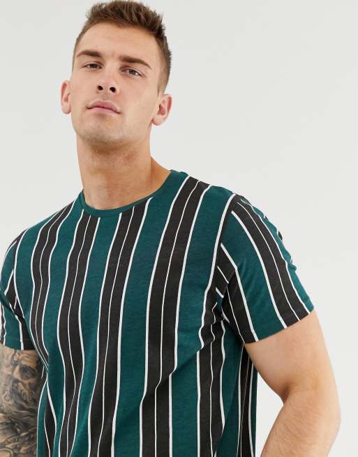 Brave Soul vertical stripe t-shirt