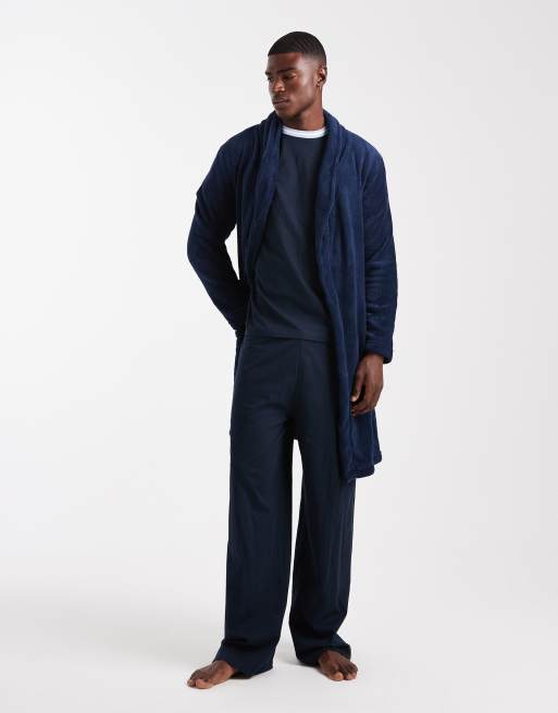 Brave Soul - Vestaglia blu navy soffice