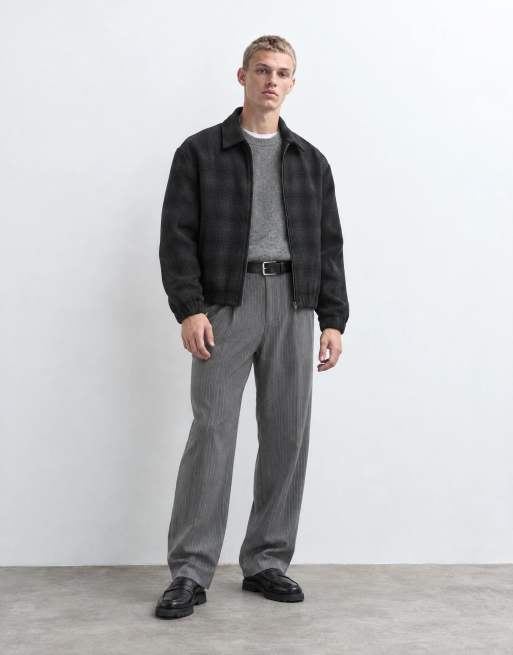 Brave Soul veste habillée à carreaux noire et grise, 6 de 9
