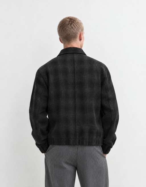 Brave Soul veste habillée à carreaux noire et grise, 7 de 9