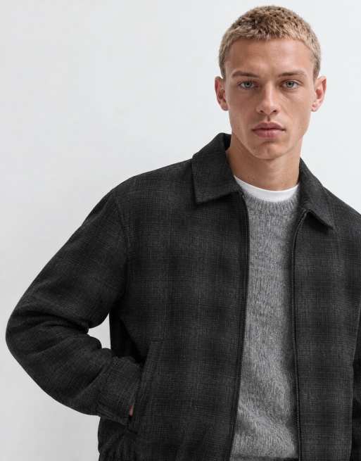 Brave Soul veste habillée à carreaux noire et grise, 8 de 9