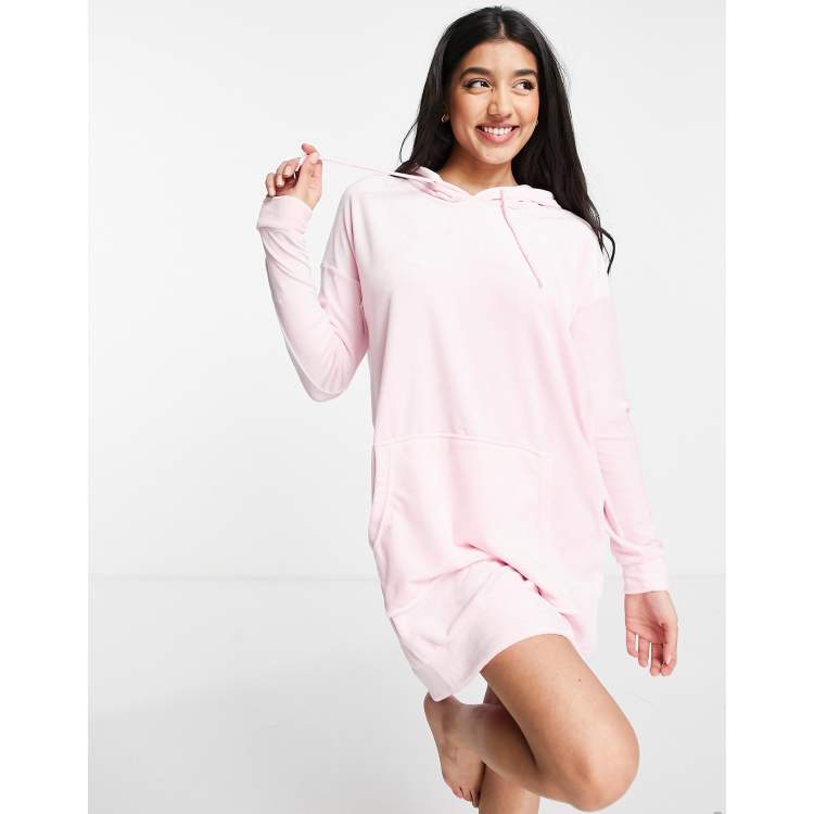 Light pink outlet hoodie dress