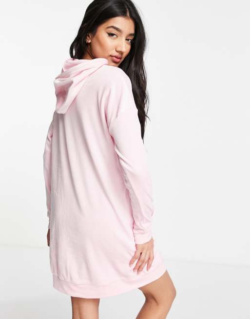 Light pink cheap hoodie dress