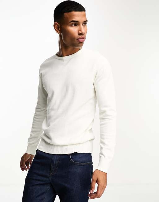 Brave Soul - Vintage-inspireret, strikket rullekravebluse i hvid