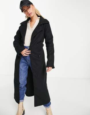 long black maxi coat