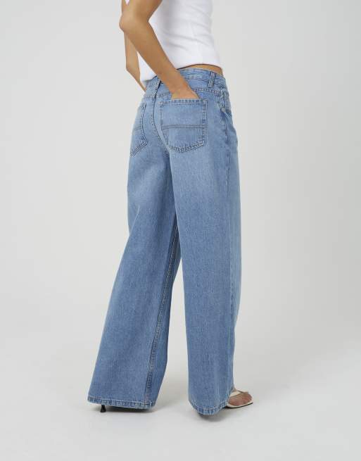 Brave Soul – Weit geschnittene Jeans in Blassblau mit mittelhohem Bund, 4 von 4