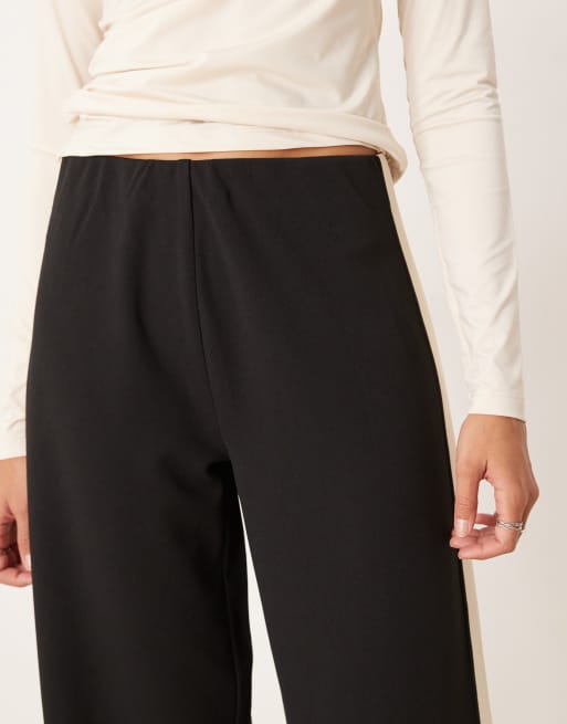 Brave Soul – Weite Jogginghose in Schwarz mit Seitenstreifen, 3 von 5
