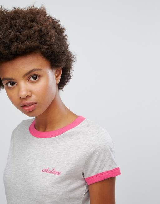 Brave Soul - Whatever - T-shirt con bordi a contrasto, 3 di 4