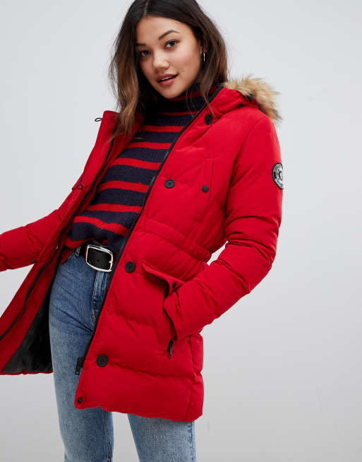 brave soul red parka