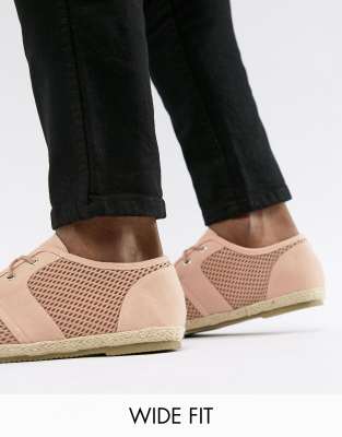 pink lace up espadrilles