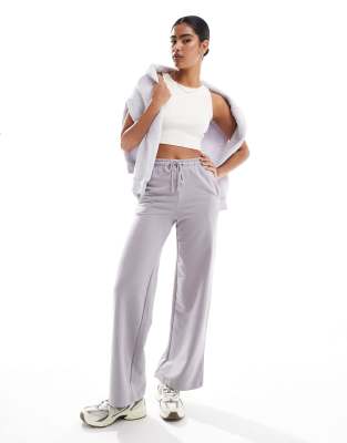 Brave Soul wide leg jogger in mauve-Neutral