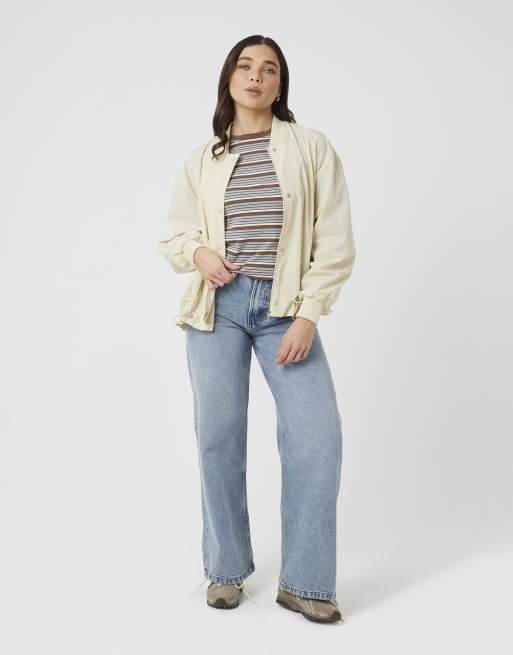 Brave Soul Windbreaker style jacket in light stone, 2 of 4