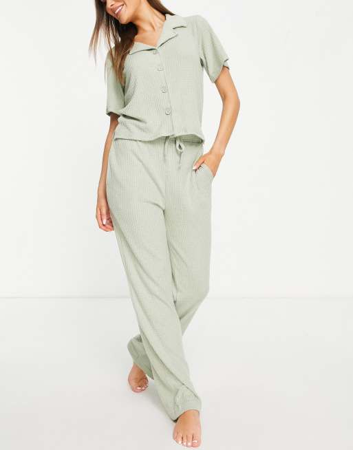 Brave Soul - Winnie - Ensemble confort gaufré - Vert sauge, 3 de 4