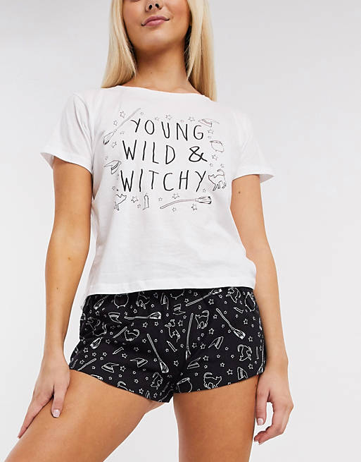Brave Soul witchy short pyjama set