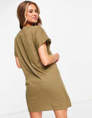 olive tee shirt dress